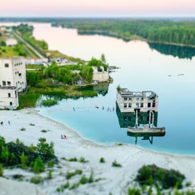 Rummu, tuhamäed, tehisjärv