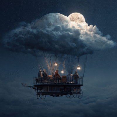 Sinine, Pilv, Astronoomiline objekt, Meteoroloogiline nähtus, Kuu, Kuulambivalgus, Digitaalne komposiitimine, Taevane sündmus, Kumulonimbus, Teadus